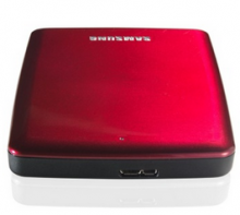 三星 SAMSUNG 高端时尚款 S3系列 2.5英寸超高速USB3.0移动硬盘 红色 2TB CV-HXMTD20E2C4