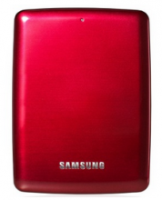 三星 SAMSUNG 高端时尚款 S3系列 2.5英寸超高速USB3.0移动硬盘 红色 2TB CV-HXMTD20E2C4