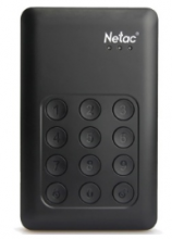 朗科（Netac） K390 按键加密式移动硬盘USB3.0_黑色_1.5T