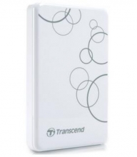 创见 TRANSCEND 白马王子系列 抗震高速移动硬盘 USB3.0 25A3W_白马王子系列（白）_2T