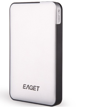 忆捷 EAGET E600 2.5英寸 USB3.0超薄硬加密防震移动硬盘_白色_2T