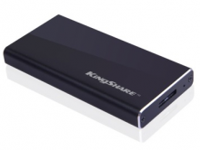 金胜 KINGSHARE S300系列 USB3.0 MINI固态移动硬盘 KSMN3256M_黑色_256G