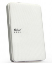 朗科（Netac）小白 USB3.0 加密 2.5英寸时尚型移动硬盘_白色_2T