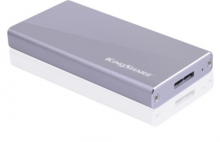 金胜 KINGSHARE B100系列USB3.0 MINI固态移动硬盘 KSMN2128M_高端金属版（银）_128G