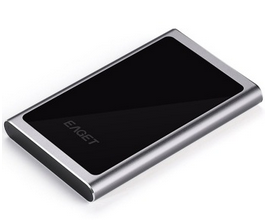 忆捷 EAGET G90 时尚超薄硬加密全金属 USB3.0高速移动硬盘_黑色_500G