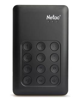 朗科 NETAC K390 按键加密式移动硬盘USB3.0_黑色_1T