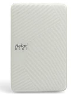 朗科 NETAC 小白 USB3.0 加密升级版2.5英寸时尚型移动硬盘_白色_640G