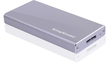 金胜 KINGSHARE S300系列 USB3.0 MINI固态移动硬盘 KSMM3064_高端金属版（银）_64GB