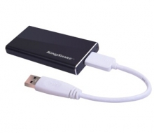 金胜 KINGSHARE S300系列 USB3.0 MINI固态移动硬盘 KSMN3128M_黑色_128G