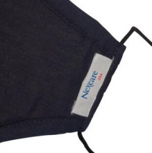 3M 耐适康口罩 防尘防风舒适型口罩 棉 深蓝色 L号