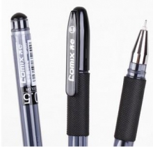 齐心 GP505水晶中性笔0.5mm 匹配笔芯R980 黑色