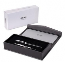 得力（deli）S672 精装盒高级钢笔/墨水笔套装（明尖+暗尖）
