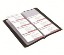 齐心（COMIX）NU96 便携式软皮名片册 可容纳96枚