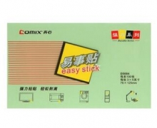 齐心(COMIX)D5004 强力便利贴(76x125mm)颜色随机