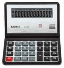 齐心（COMIX）C-600 学生办公语音计算器 红色