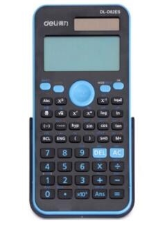 得力（deli）82es 双行大屏幕显示 双电源函数计算器 易拉式保护盖