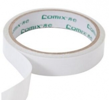 齐心（COMIX）MJ1810-10 棉纸双面胶带18mm*10y(9.1米)10卷/袋