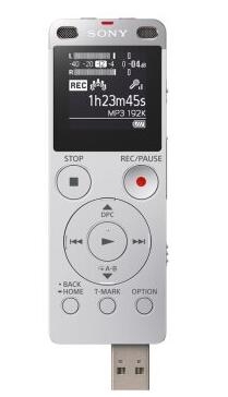 索尼（SONY）ICD-UX565F 数码录音棒 纤薄机身 8GB （银）