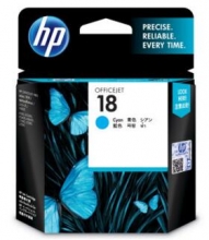 惠普（HP）C4937A 18号 青色墨盒 HP OfficejetL7380,L7580,L7590,ProK5300,K5400dn,K8600