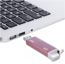 锐界 PD021 16G USB3.0优盘 迷你金属高速车载u盘  粉色
