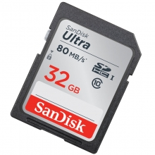 闪迪（SanDisk）至尊高速SDHC UHS-I存储卡 32GB Class10 读速80MB/s