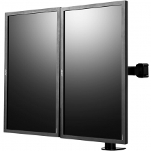 乐歌（Loctek）D1D 双屏电脑显示器支架/桌面架/转架 (自由旋转/横竖调节) 10-30英寸黑色