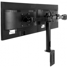 乐歌（Loctek）D1D 双屏电脑显示器支架/桌面架/转架 (自由旋转/横竖调节) 10-30英寸黑色