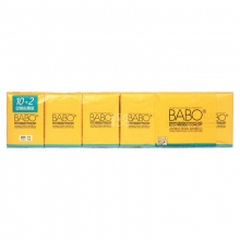 斑布 BCP08-12 BASE系列卫生手帕纸四层（10+2）包/条