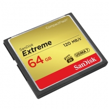 闪迪（SanDisk）64GB 读速120MB/s 至尊极速CF存储卡