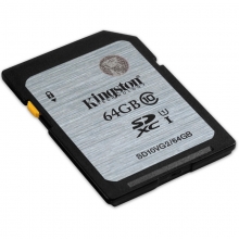 金士顿（Kingston）64GB 80MB/s SD Class10 UHS-I高速存储卡