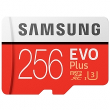 三星（SAMSUNG）存储卡256GB 读速100MB/s UHS-3 Class10 高速TF卡 红色