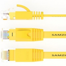 山泽（SAMZHE） SZ-603YL 超六类千兆超扁网线 （镀金头）3米