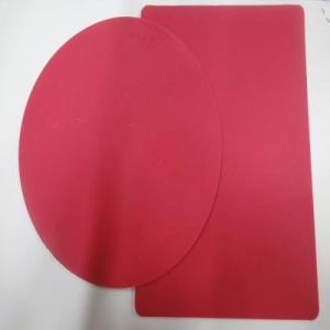 雅齐利 8160 圆形橡胶印章垫 红色 规格：直径16mm厚4mm