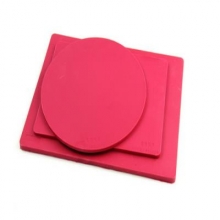 雅齐利 8160 圆形橡胶印章垫 红色 规格：直径16mm厚4mm