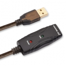 山泽（SAMZHE） FD-10U USB公对母延长线 AM/AF工程级内置超强芯片带DC供电接口 10米