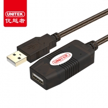 优越者 Y-262 USB2.0信号放大延长线 公对母 20米