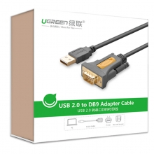 绿联 20210 USB转RS232串口连接转换线 1米