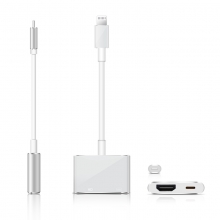 苹果（Apple） iPhone转接HDMI视频输出同屏器 白色