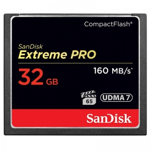 闪迪（SanDisk）  至尊高速CompactFlash存储卡 CF卡 32GB  读速160MB/s
