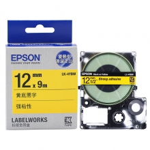 爱普生（EPSON） 标签带色带（LK-4YBW黄底黑字12mm）