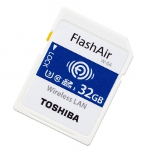东芝（TOSHIBA） FlashAir WIFI SD高速微单存储卡 (32GB)