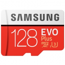 三星（SAMSUNG ） UHS-3 Class10 高速TF卡（Micro SD卡）红色plus升级版+（128GB）