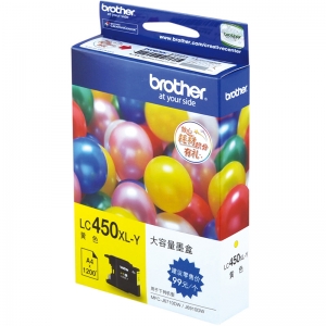 兄弟（brother） 原装彩色墨盒（LC450XL-Y黄色）（适用于：MFC-J6710DW、J5910DW、J6910DW）