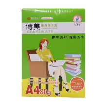 传美（chuanmei） A4 80g 彩色复印纸 500张/包 5包/箱(绿色)