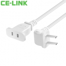 CE-LINK 2650 3插10A 电源延长线 2米 弯头 白