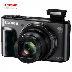 佳能（Canon） PowerShot SX720 HS  数码相机（2030万像素 40倍光变 24mm超广角）黑色