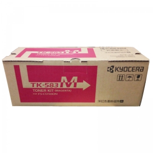 京瓷（KYOCERA） 原装彩色墨粉盒（TK-583M红色）  适用FS-C5150DN