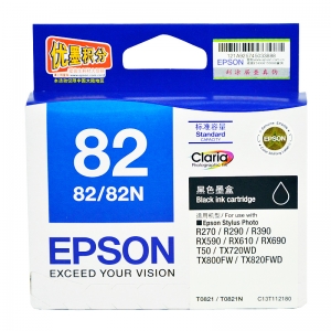 爱普生（EPSON） T082 墨盒(T0821黑色)