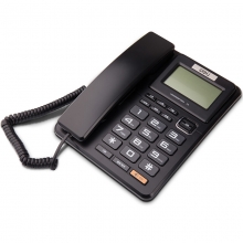 得力 773 商务电话 办公家用 固定电话座机 黑色