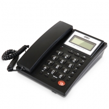 得力（deli）786 来电显示办公家用电话机/固定电话  黑色